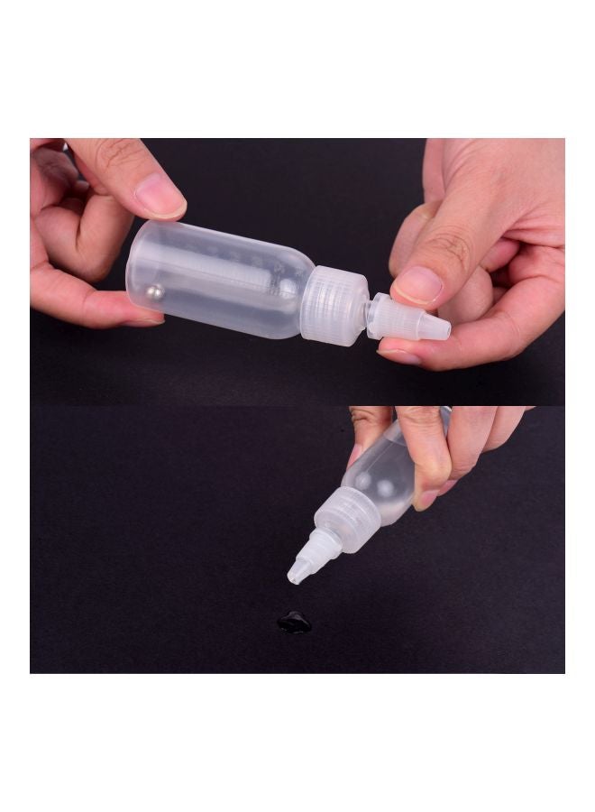 Aibecy 10-Piece Airbrush Paint Bottles White/Black - Image 4