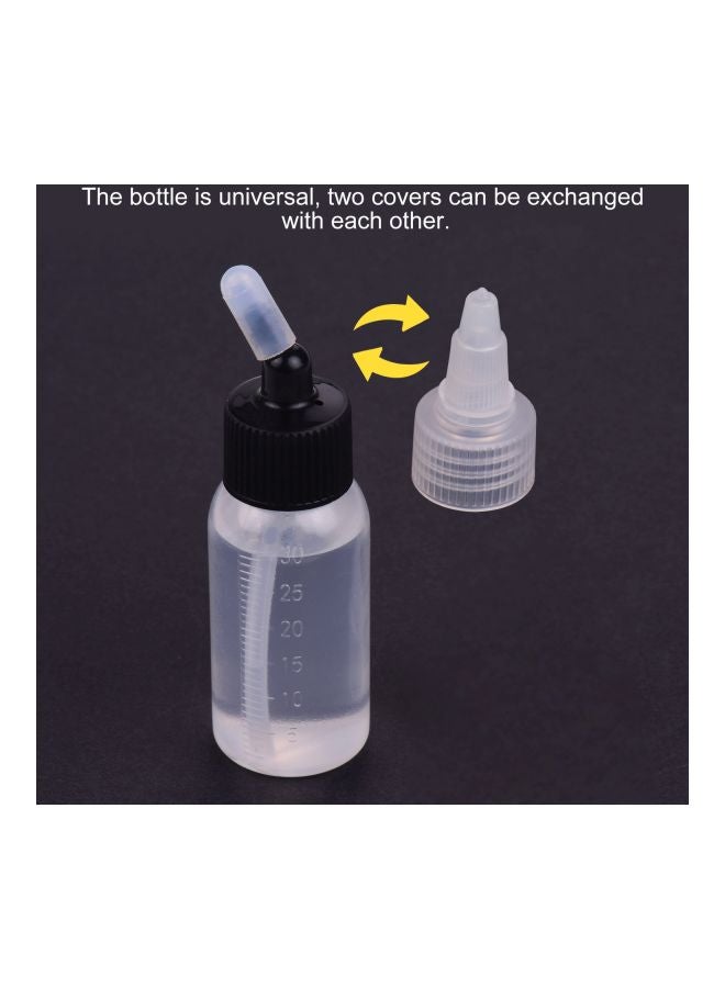 Aibecy 10-Piece Airbrush Paint Bottles White/Black - Image 5