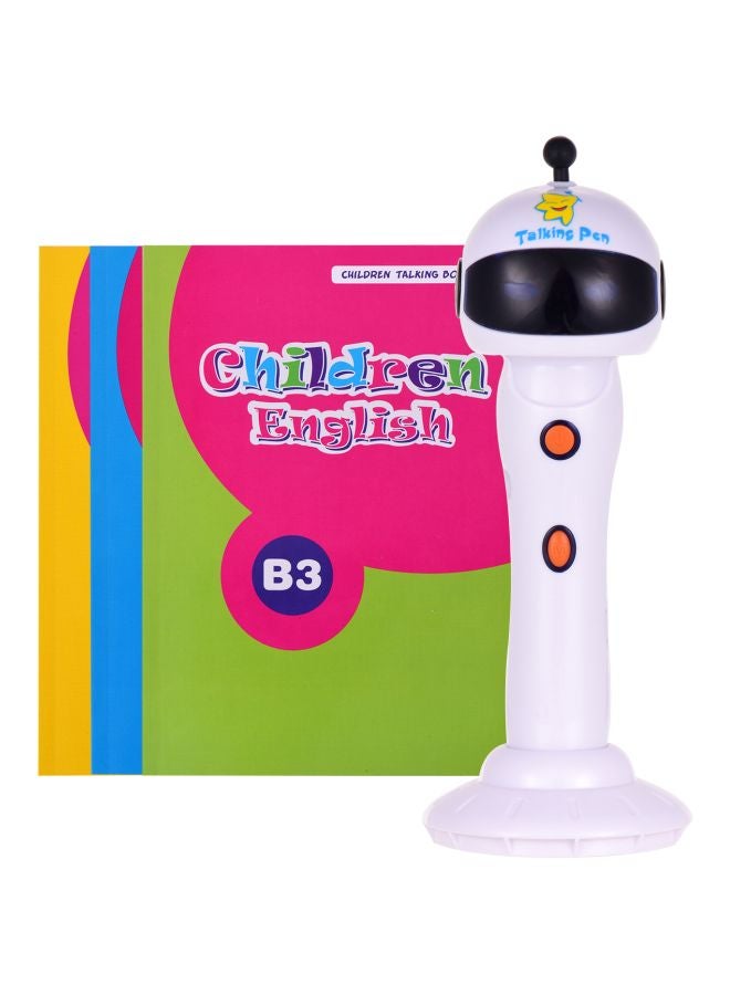 قلم التحدث باللغة الإنجليزية لتعليم الأطفال . أبيض/ أسود - Image 3