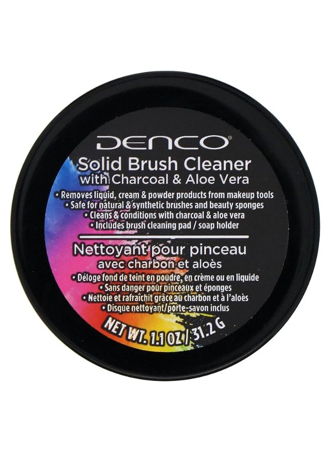 Denco Charcoal And Aloe Vera Solid Brush Cleaner Clear - Image 1