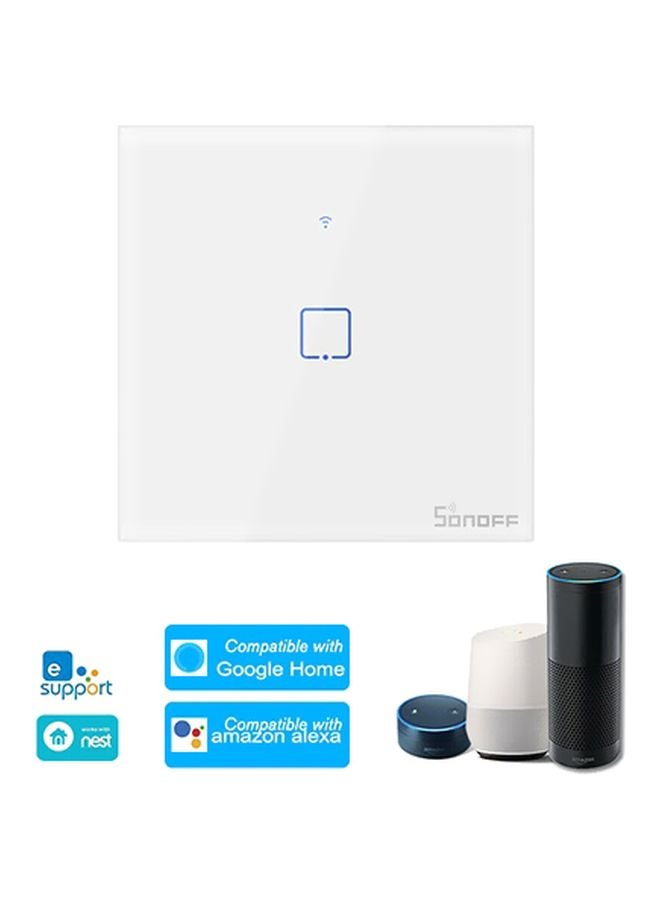 SONOFF Wi-Fi Smart Wall Switch White 86x86x35mm  - Image 3