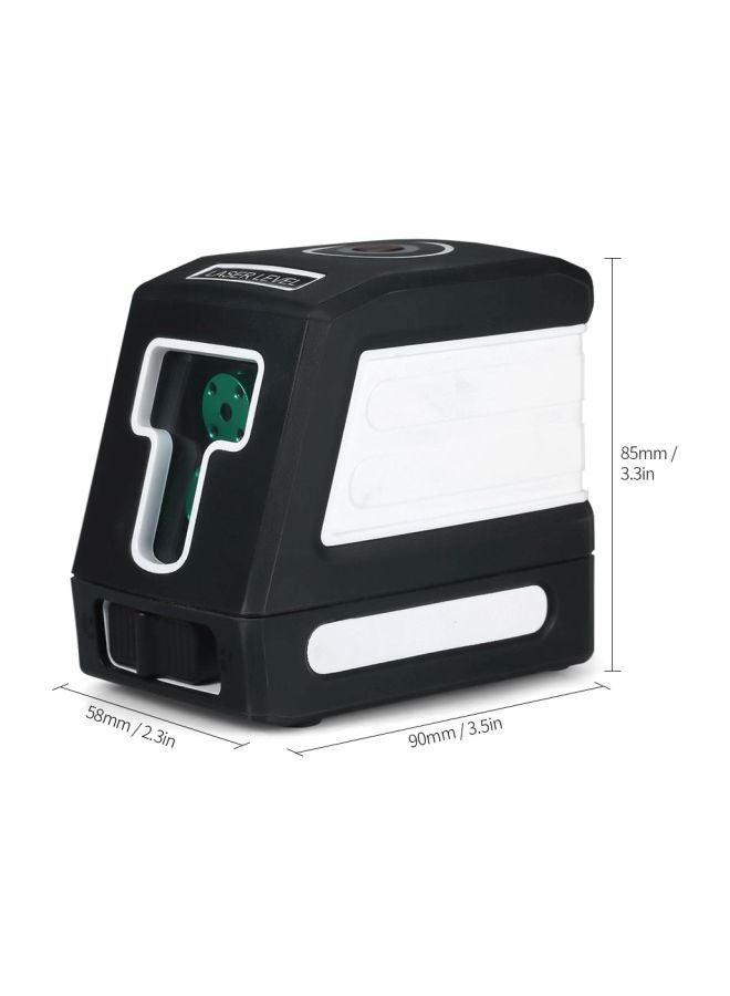 Self-Leveling Horizontal Vertical Crossing Two Lines Laser Level Meter White/Black - Image 2