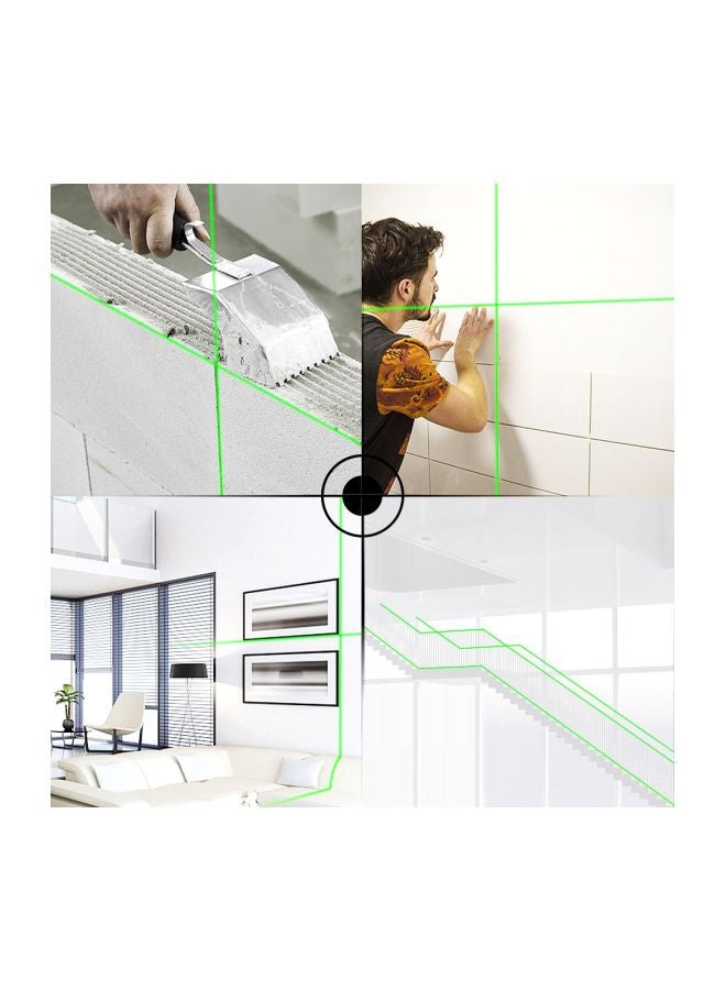 Self-Leveling Horizontal Vertical Crossing Two Lines Laser Level Meter White/Black - Image 5