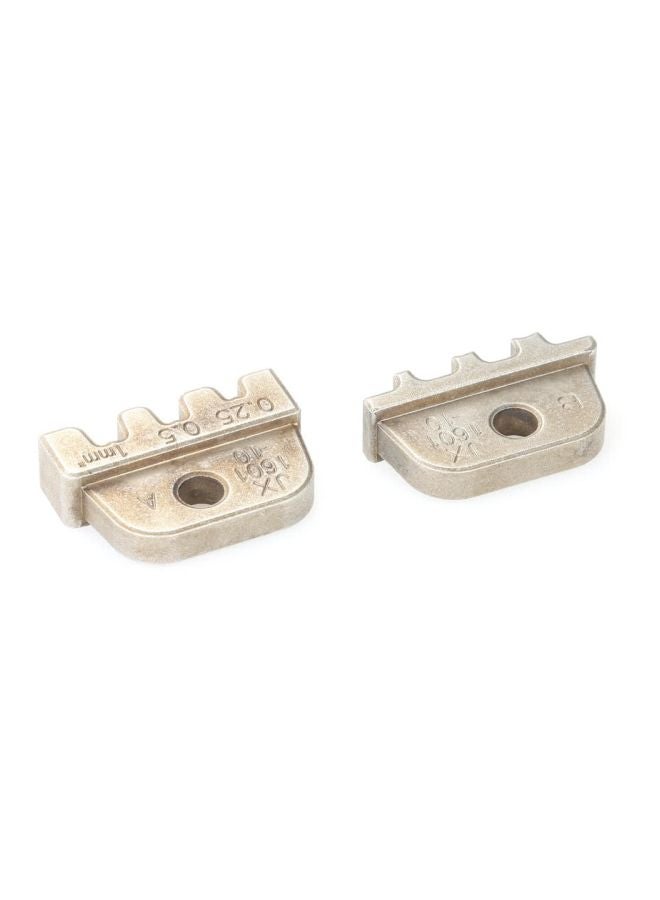 2-Piece Wire Crimper Crimping Pliers Jaw Silver  - Image 4