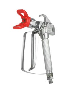 Generic High Pressure Airless Paint Spray Gun With Nozzle Guard Silver/Red 215x120x50mm  - Image 1