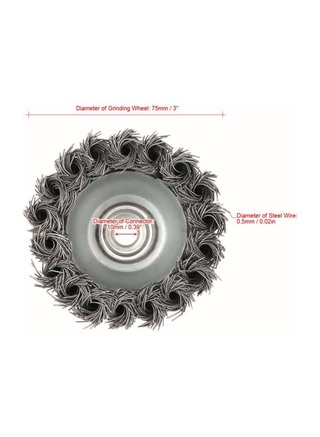 Brush Crimp Cup Wheel Red/Black  - Image 5