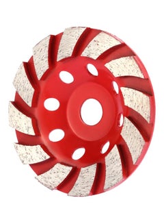 Generic Diamond Segment Grinding Wheel Red/Silver  - Image 2