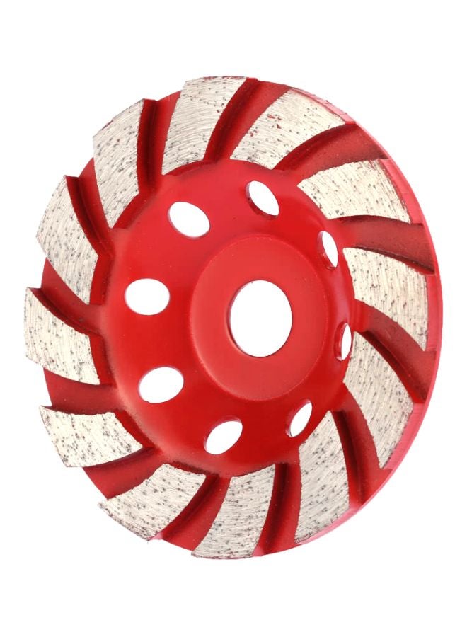 عجلة جلخ بقسم قطع ماسي أحمر/فضي - Image 2