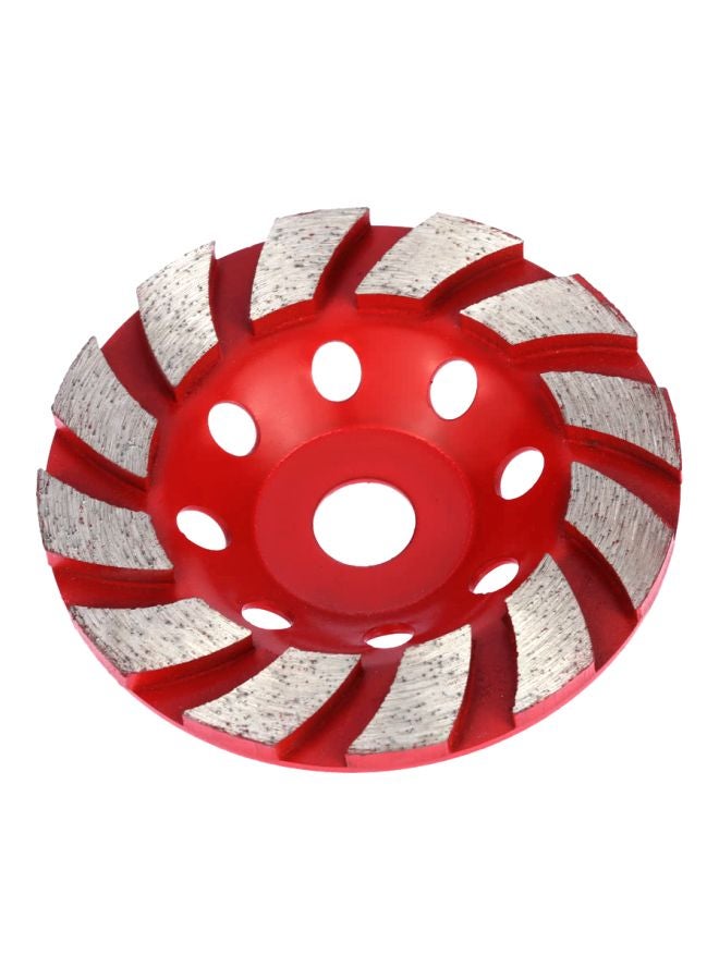 عجلة جلخ بقسم قطع ماسي أحمر/فضي - Image 1