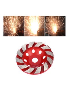 Generic Diamond Segment Grinding Wheel Red/Silver  - Image 4