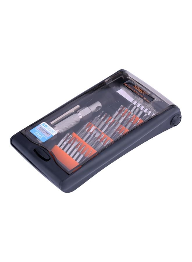 JAKEMY 38-In-1 Precise Screwdriver Set Clear/Black 18cm - Image 2