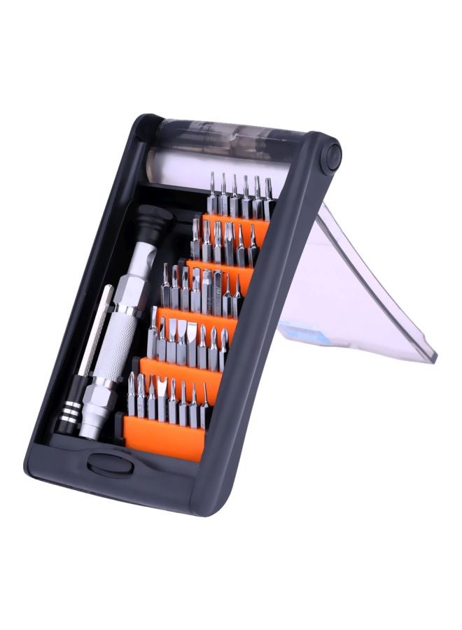 JAKEMY 38-In-1 Precise Screwdriver Set Clear/Black 18cm - Image 3