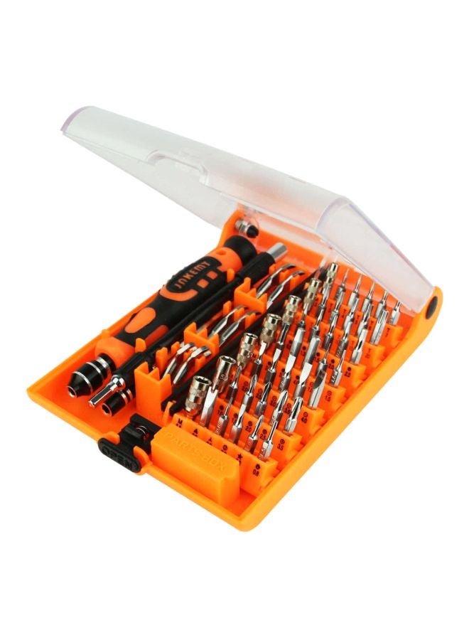 JAKEMY 52-Piece Pro Precision Screwdriver Set Orange/Black/Silver - Image 1