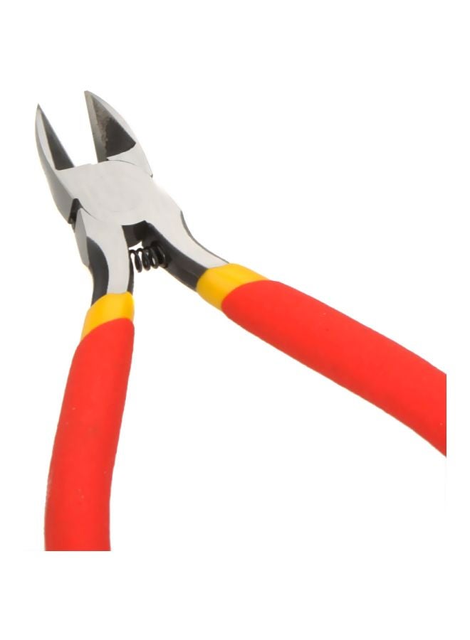 TNI-U Diagonal Side Cutting Pliers Red/Silver/Yellow 5inch - Image 4