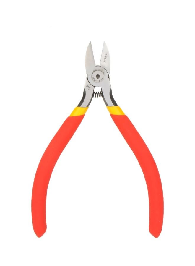 TNI-U Diagonal Side Cutting Pliers Red/Silver/Yellow 5inch - Image 5