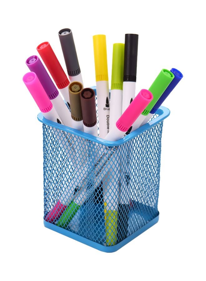 Metal Pencil Holder Blue - Image 2