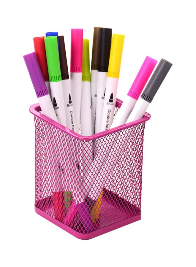 Metal Pencil Holder Pink - Image 1