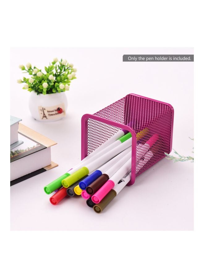 Metal Pencil Holder Pink - Image 3