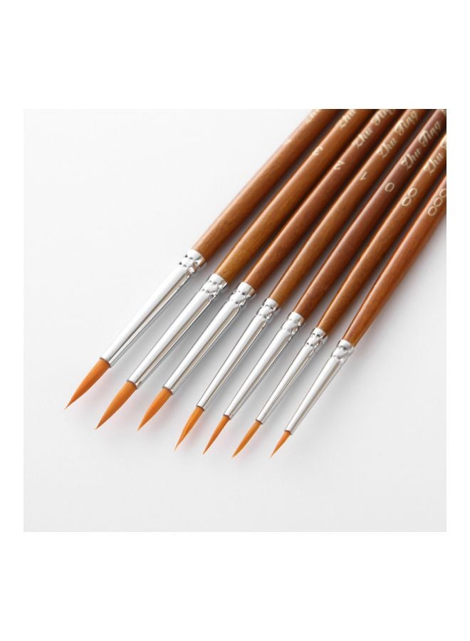 7-Piece Artist Brushes Brown/Silver - v1587128964/N36999000A_6