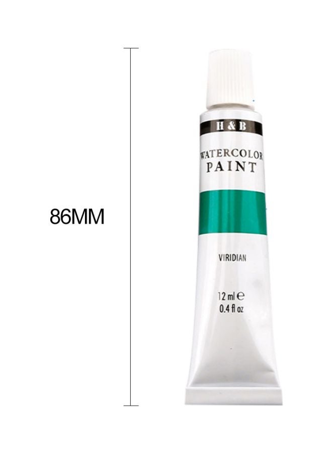 H&B 24-Piece Professional Watercolor Paint Set Multicolour  - Image 2