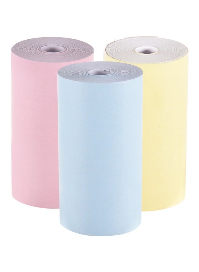 Generic 3-Piece Color Thermal Paper Roll For Peripage A6 Pocket Thermal Printer  - Image 1
