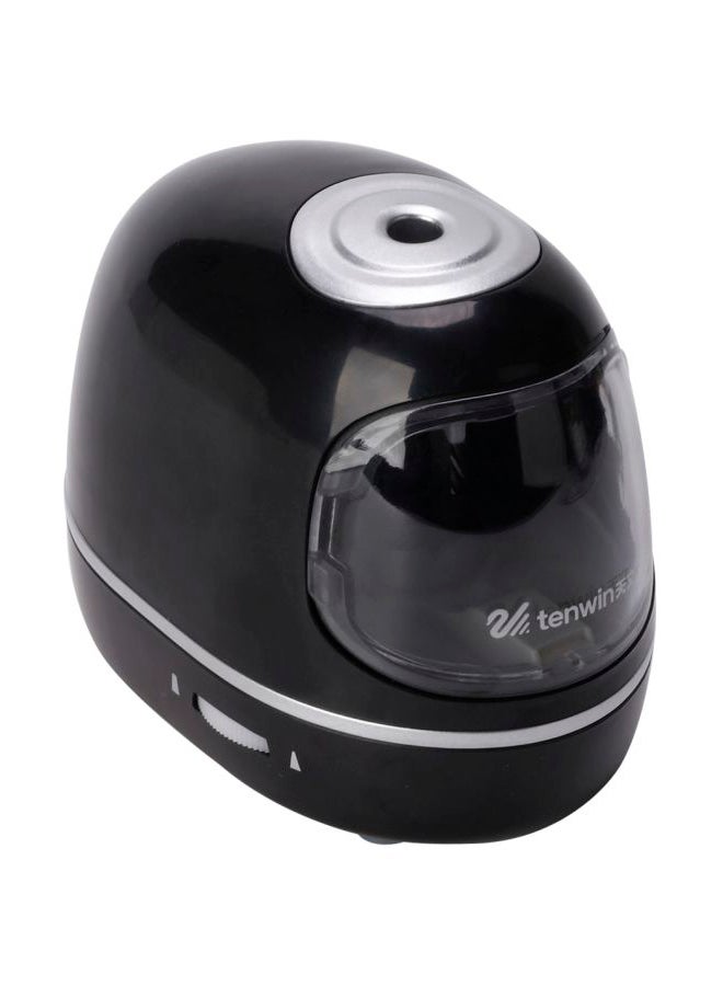 tenwin Portable Electric Pencil Sharpener For 6-8mm Colored Pencils Black/Silver - Image 1