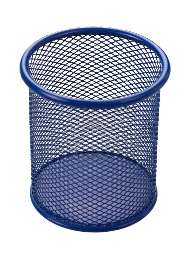 حامل أقلام بنمط معدني أزرق داكن - Image 1