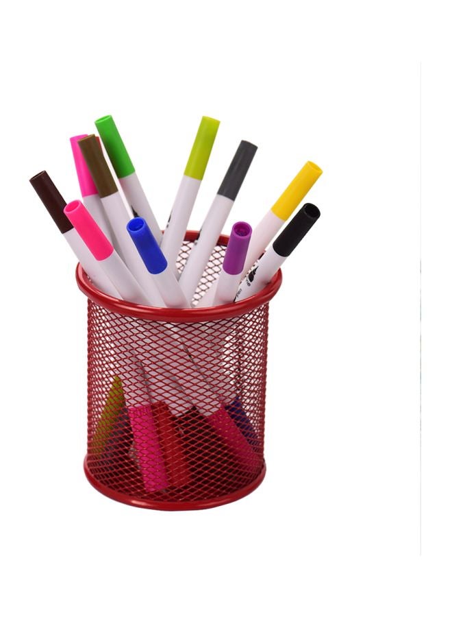 Metal Pen Holder Red - Image 4