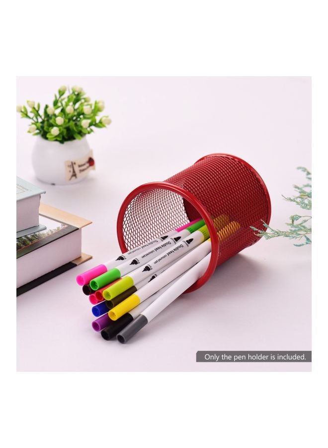 Metal Pen Holder Red - Image 5