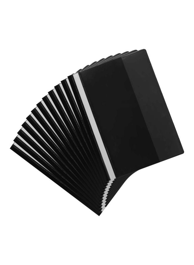 Generic 12-Piece Front Report Cover Black/Clear  - Image 1