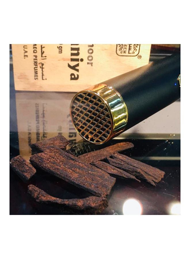 مبخرة إشعال البخور محمولة بمنفذ USB للشحن أسود/ذهبي 3.5x3.5x14Ø³Ù†ØªÙŠÙ…ØªØ±  - Image 5