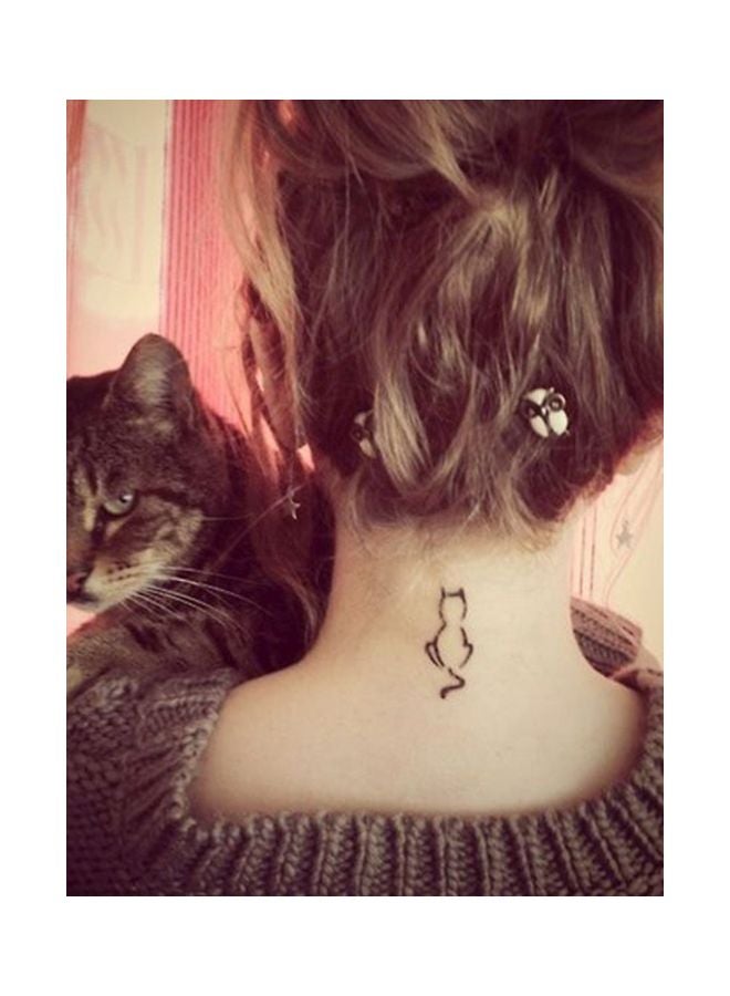 30-Sheet Wenshentie Temporary Tattoo Stickers Black/Blue/Red - Image 3