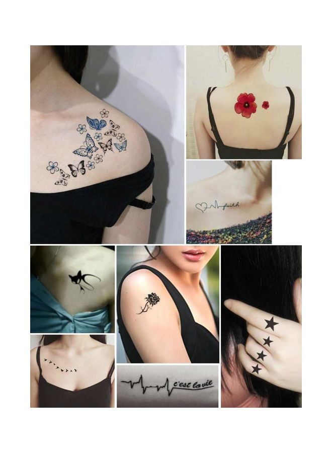 12-Piece Waterproof Tattoo Multicolour - Image 2
