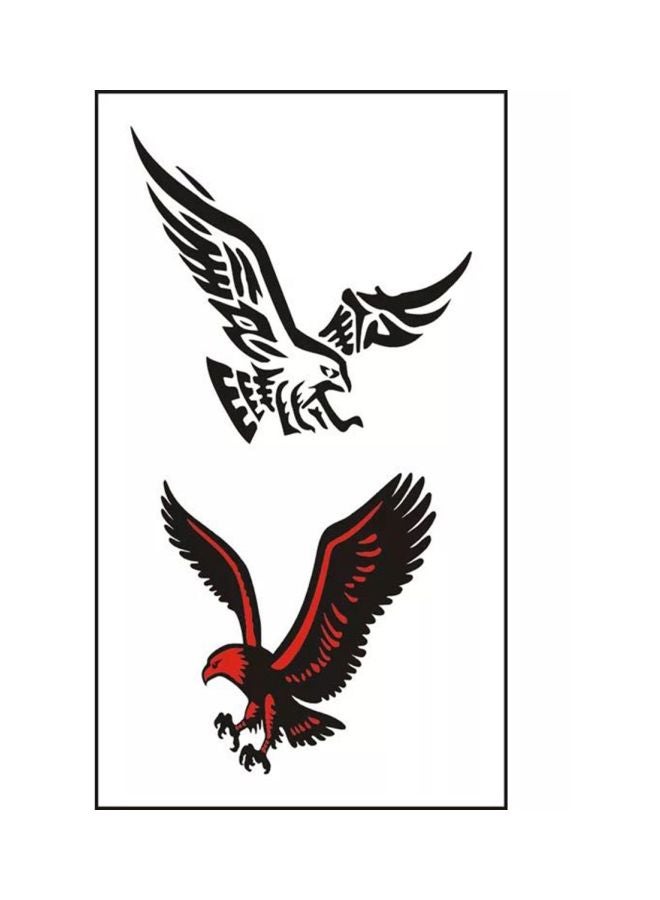 مجموعة تاتو وينشينتي بتصميم حيوانات مكونة من 4 قطع . أسود/أحمر - Image 3