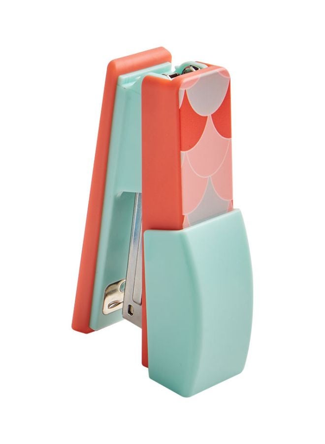 Generic Mini Carton Rocking Stapler Light Green/Orange  - Image 1