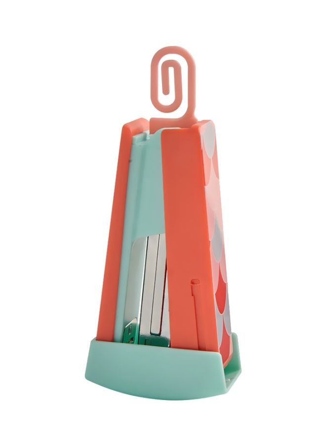 Generic Mini Carton Rocking Stapler Light Green/Orange  - Image 2