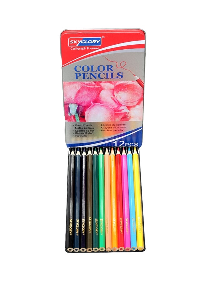 12-Piece Color Pencil Set Yellow/Pink/Green - v1587132816/N36998676A_1