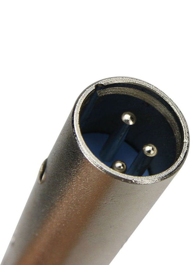 كابل محول صوت للميكروفون XLR ذكر ب3 دبابيس فضي - Image 2