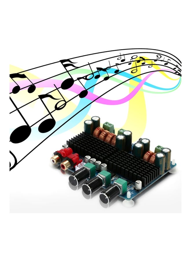 Generic - 2.1 Channel Digital Subwoofer Power Amplifier Board TPA3116 Black/Green - Image 1