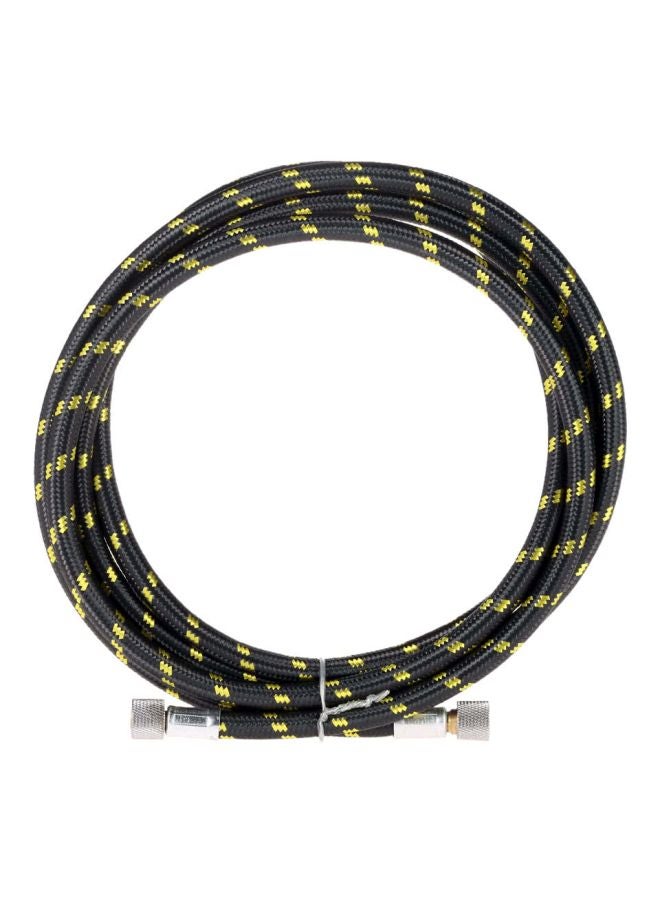 Generic - Professional Nylon Braided Airbrush Hose Black/Yellow/Silver - Image 1