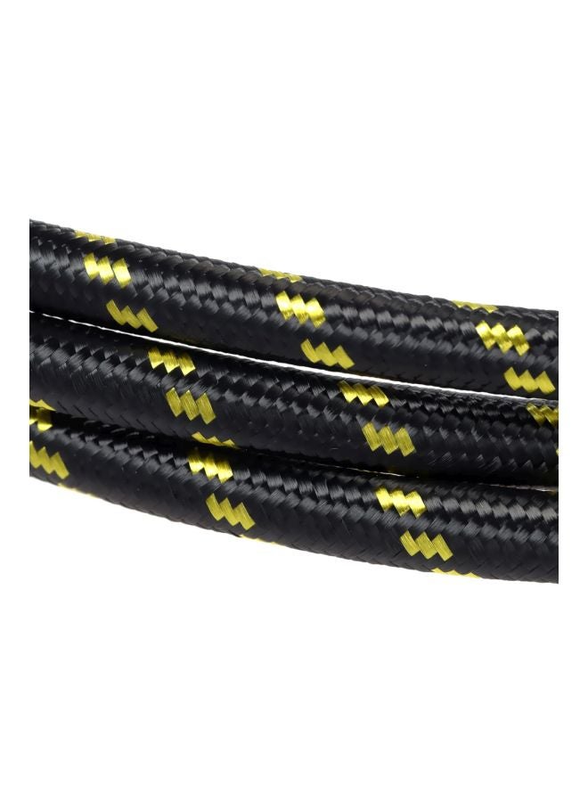 Generic - Professional Nylon Braided Airbrush Hose Black/Yellow/Silver - Image 1