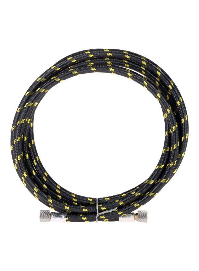 Generic - Professional Nylon Braided Airbrush Hose Black/Yellow/Silver - Image 1