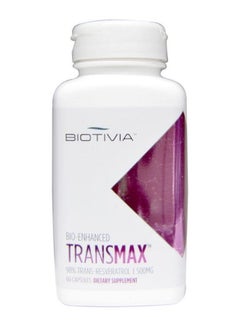 Transmax 98 Percent Trans-Resveratrol Supplement - 60 Capsules