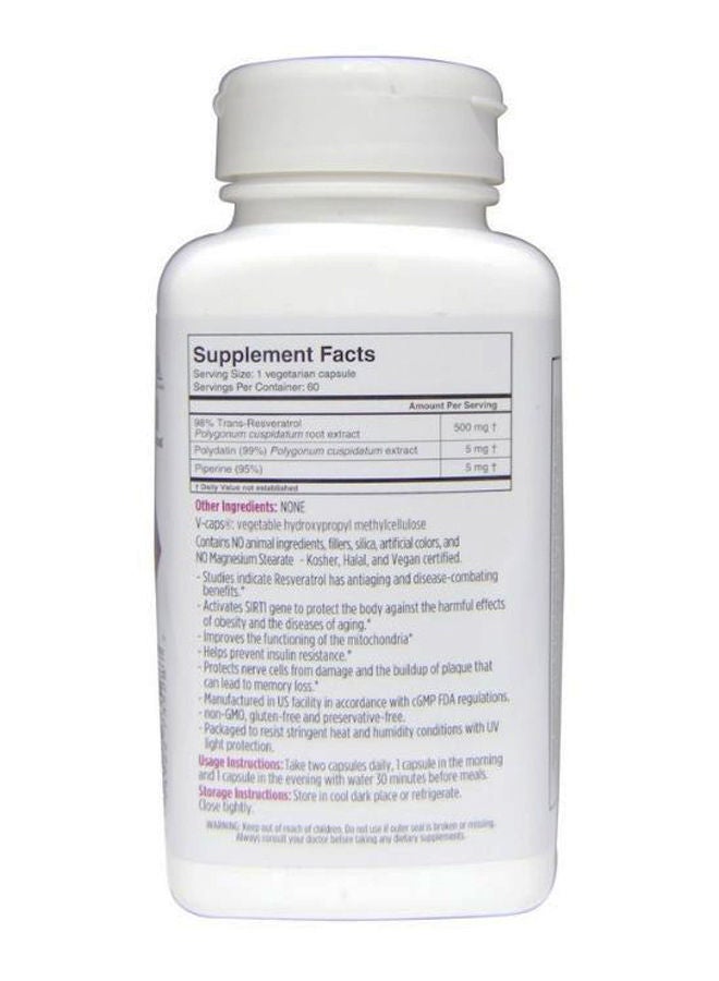 BIOTIVIA - Transmax 98 Percent Trans-Resveratrol Supplement - 60 Capsules - Image 1