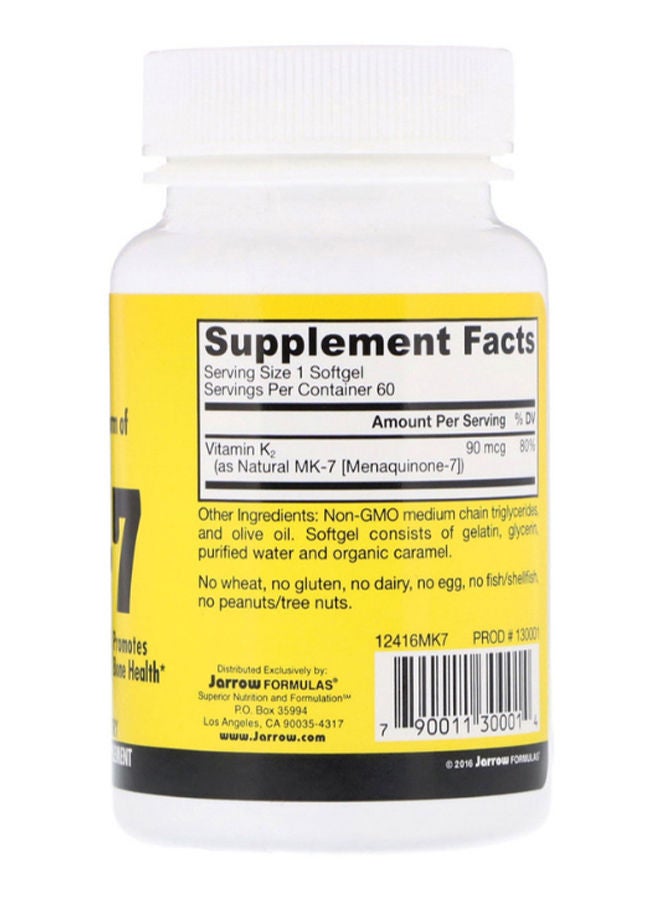 jarrow formulas MK7 - 60 Softgels - Image 2