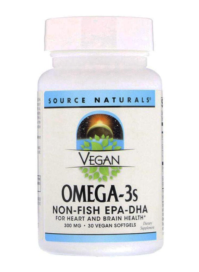 Vegan Omega-3S Non-Fish EPA-DHA Supplement - 30 Softgels