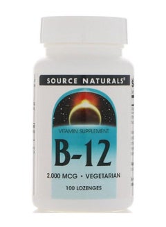 Source Naturals B-12 Vitamin Supplement - 100 Lozenges  - Image 1