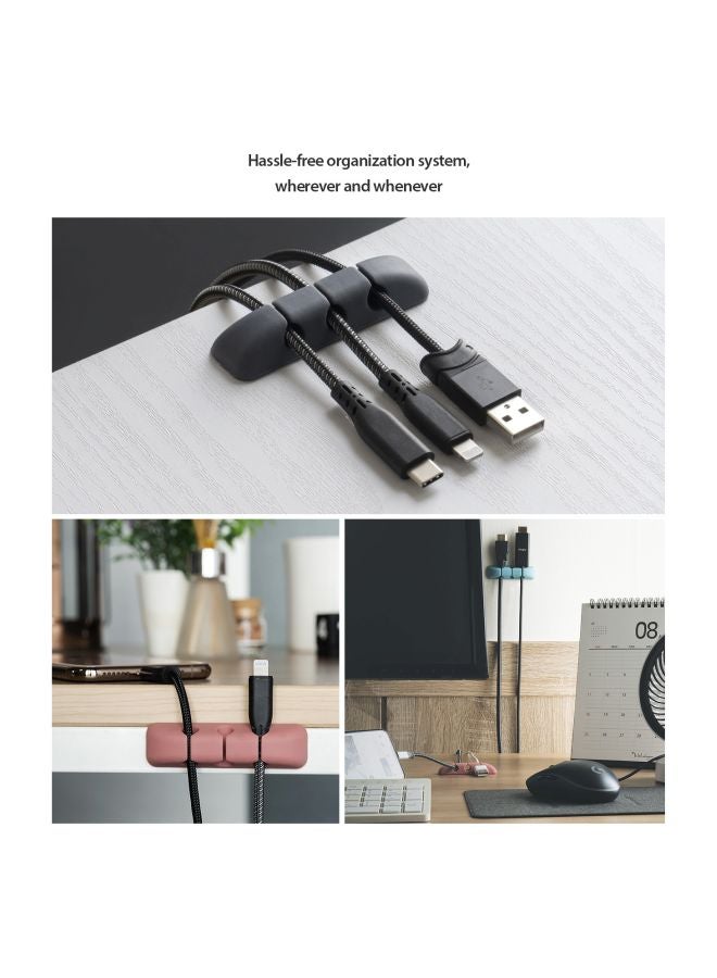 Ringke 4-Piece Cord Holder Set Black - Image 3