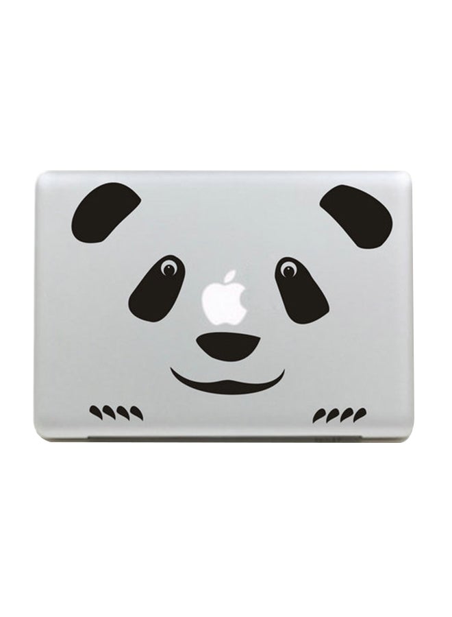 Panda Macbook Sticker Black 