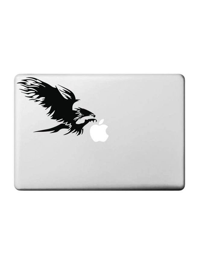 Eagle Attack Macbook Sticker Black 